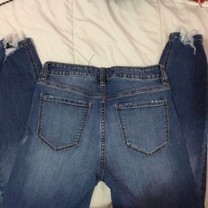 Eunina high rise distressed skinny jeans